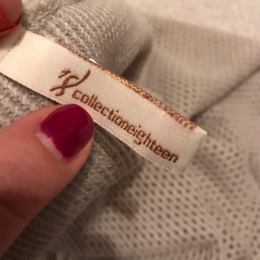 Light Gray Netted Weave Infinity Scarf - image 3